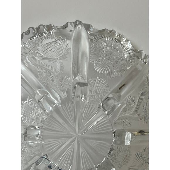 Vintage EAPG Thistle Higbee Master Berry Glass  Bowl - Picture 6 of 8